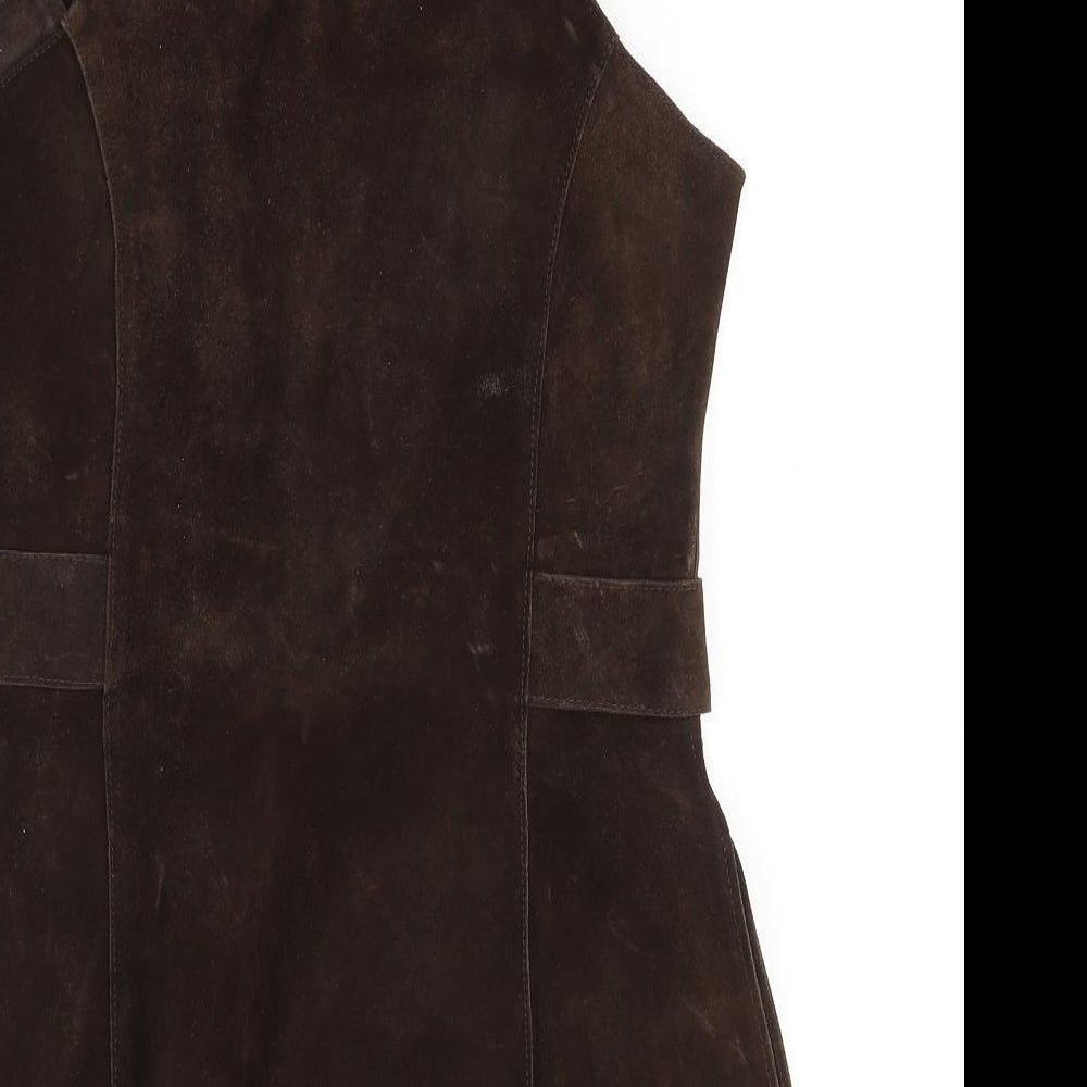 Deybridge Womens Brown   Gilet Jacket Size M  Tie