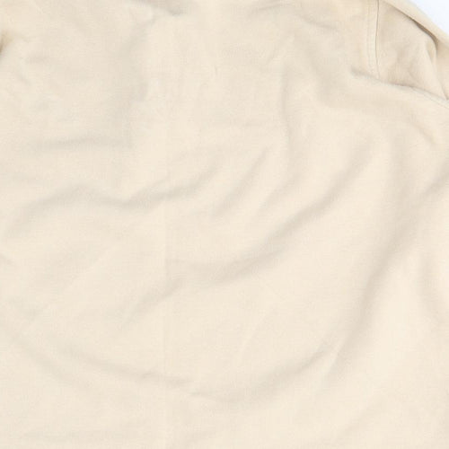 EWM Womens Beige  Cotton Pullover Sweatshirt Size 14  Pullover