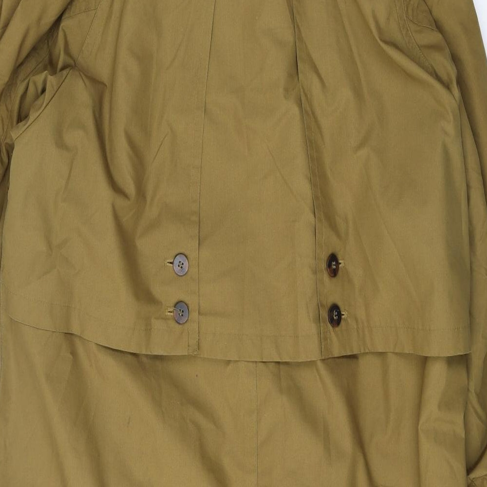 Preworn Womens Beige   Pea Coat Coat Size 10  Button
