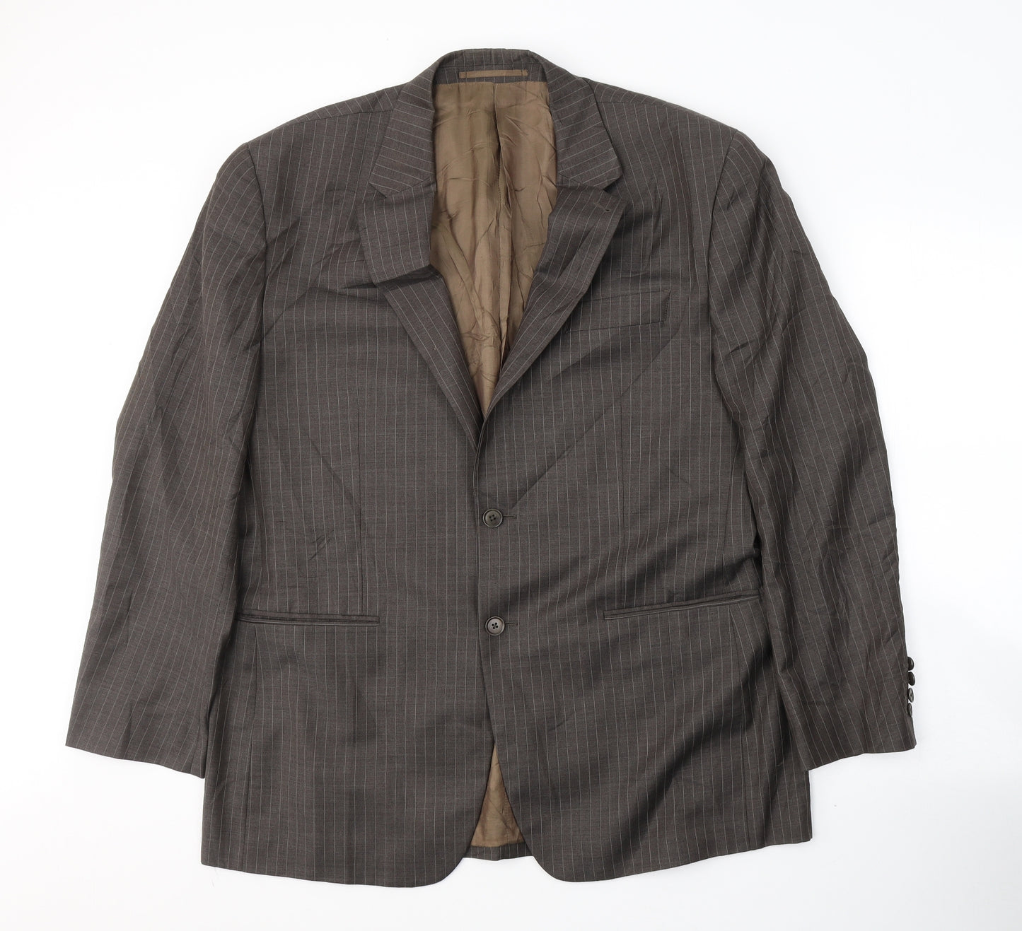 NEXT Mens Brown  Polyester Jacket Suit Jacket Size XL