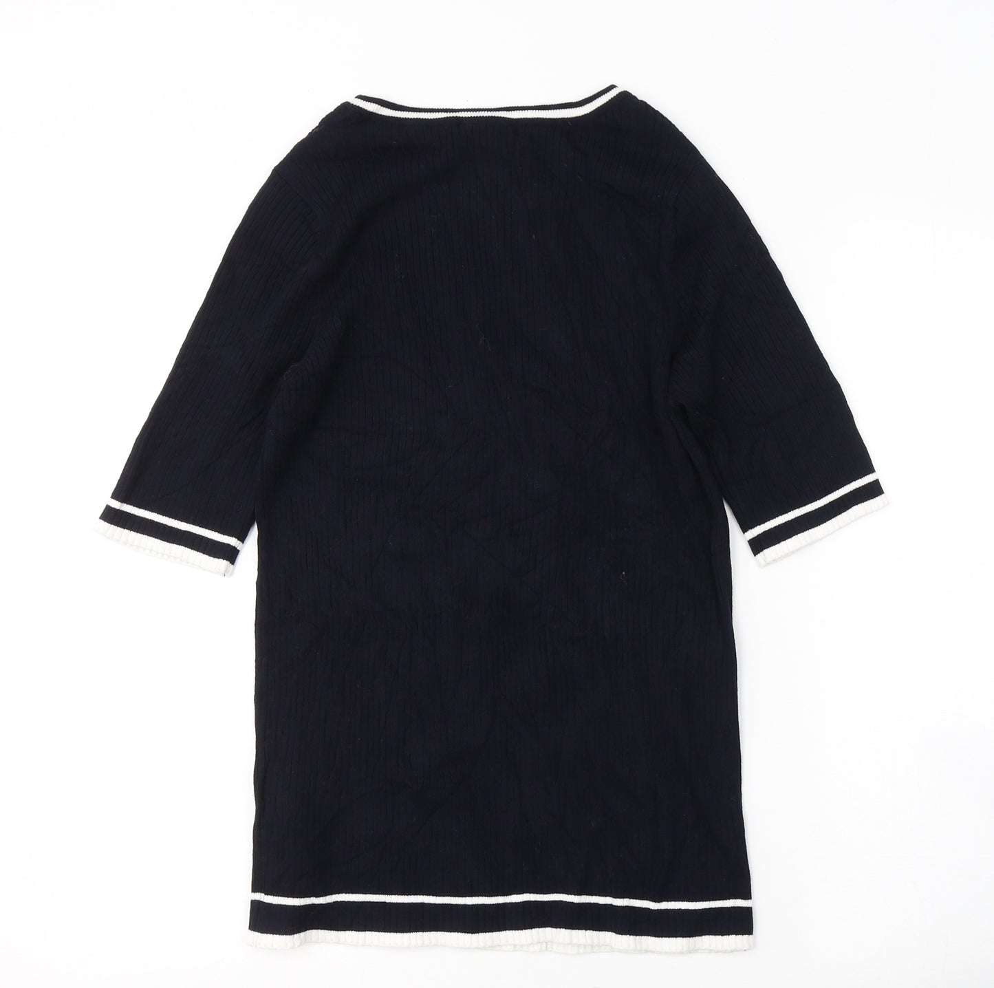 Debenhams Womens Blue  Viscose Jersey T-Shirt Size 18 Round Neck