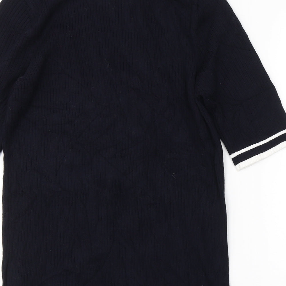 Debenhams Womens Blue  Viscose Jersey T-Shirt Size 18 Round Neck