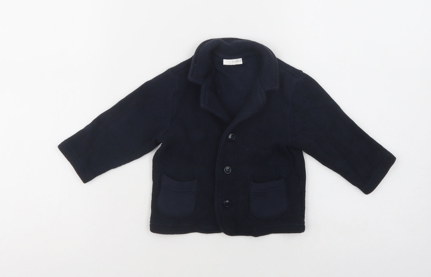 NEXT  Blue  Cotton Cardigan Jumper Size 3-6 Months  Button