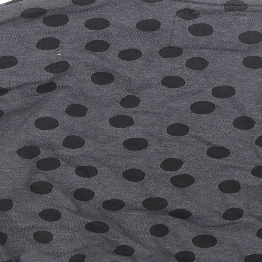 NEXT Girls Grey Polka Dot Cotton Pullover Sweatshirt Size 5-6 Years  Pullover