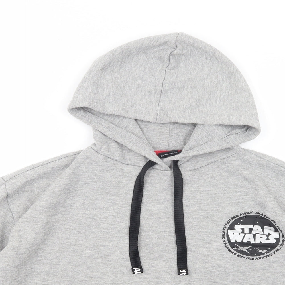 Primark Womens Grey  Polyester Pullover Hoodie Size M  Pullover - Star Wars