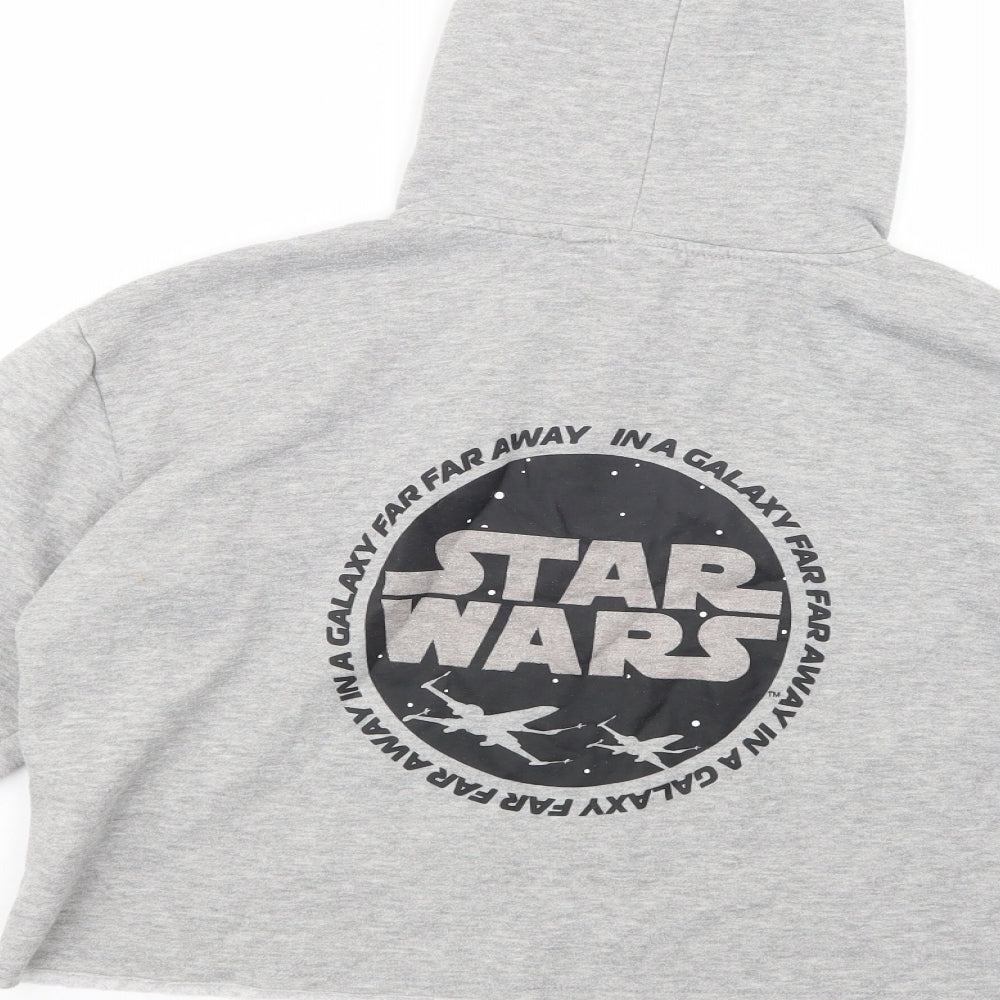 Primark Womens Grey  Polyester Pullover Hoodie Size M  Pullover - Star Wars