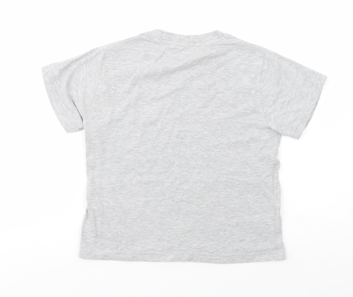 Primark Womens Grey  Cotton Basic T-Shirt Size XS Crew Neck - Day Off