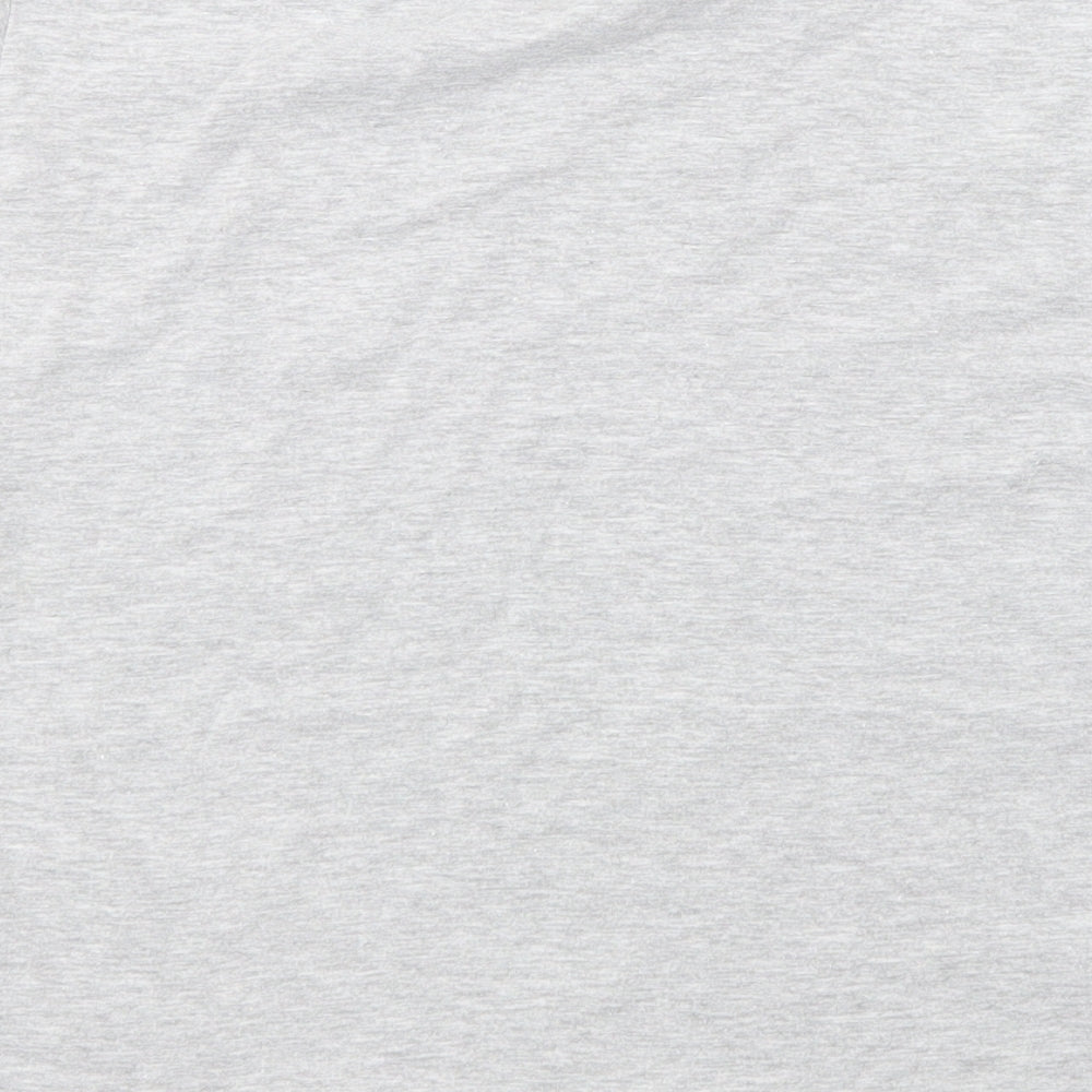 Primark Womens Grey  Cotton Basic T-Shirt Size XS Crew Neck - Day Off