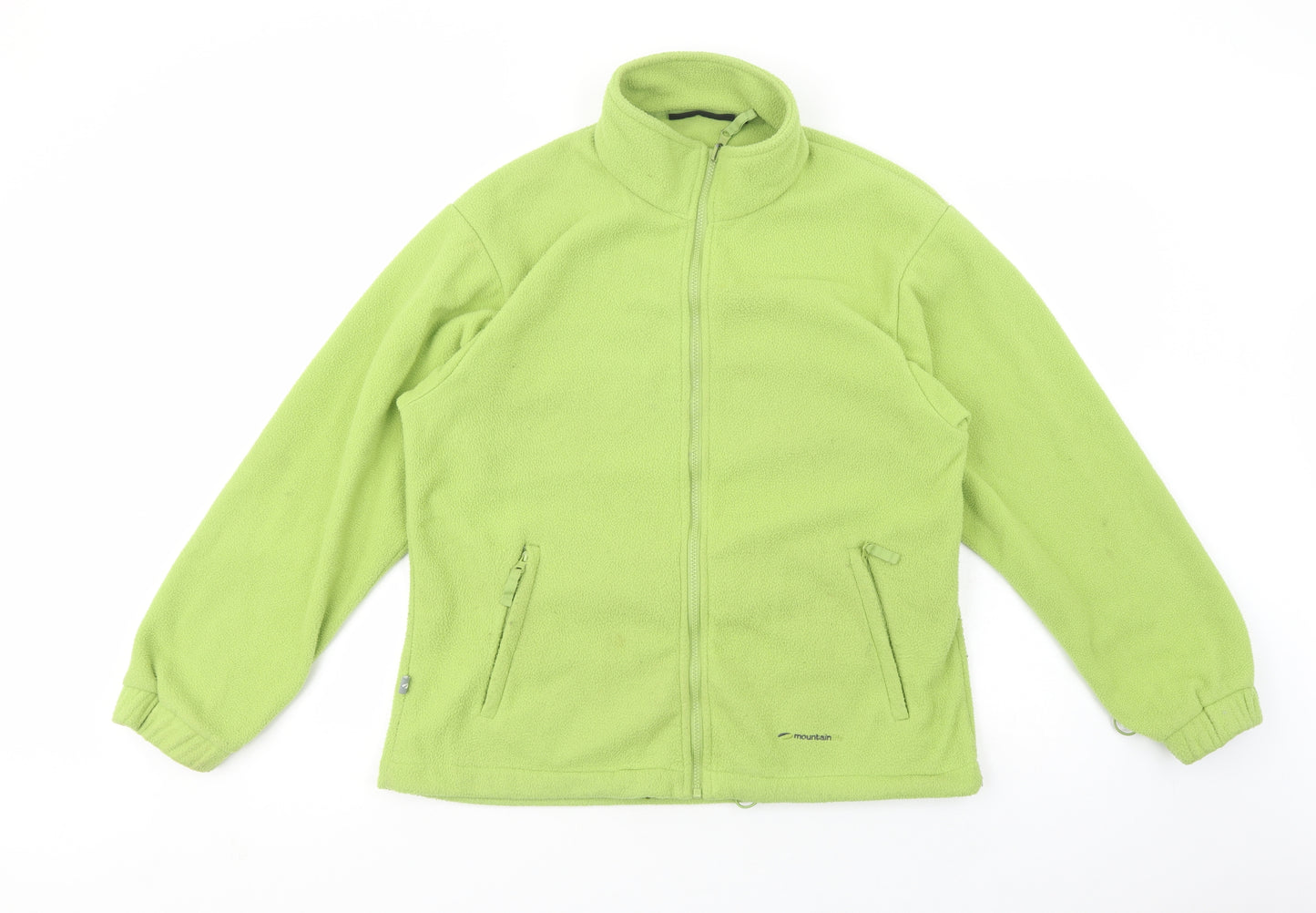 Mountain L Womens Green  Polyester Full Zip Sweatshirt Size 18  Zip