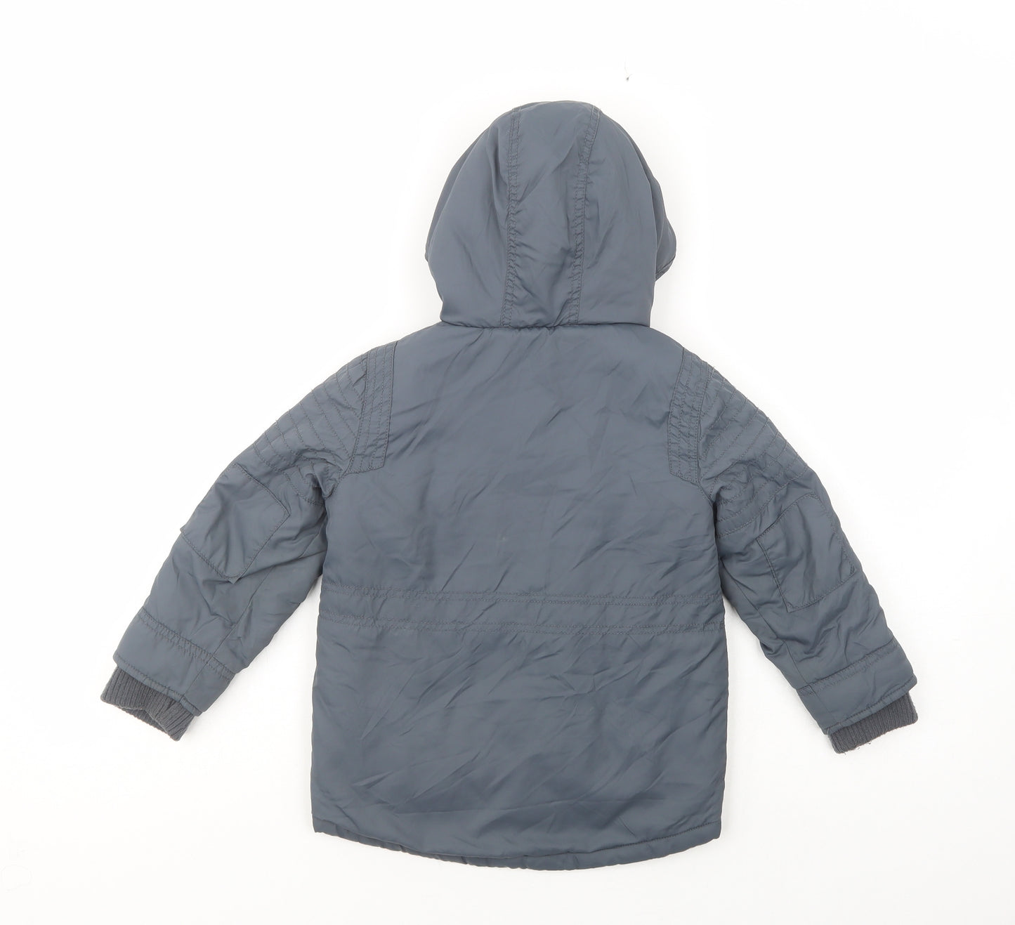 Debenhams Boys Grey   Puffer Jacket Jacket Size 3-4 Years  Zip