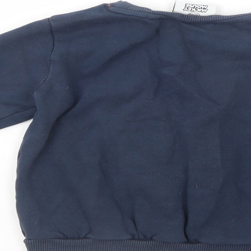 NEXT Girls Blue  Cotton Pullover Sweatshirt Size 3-4 Years  Pullover - Mickey Mouse