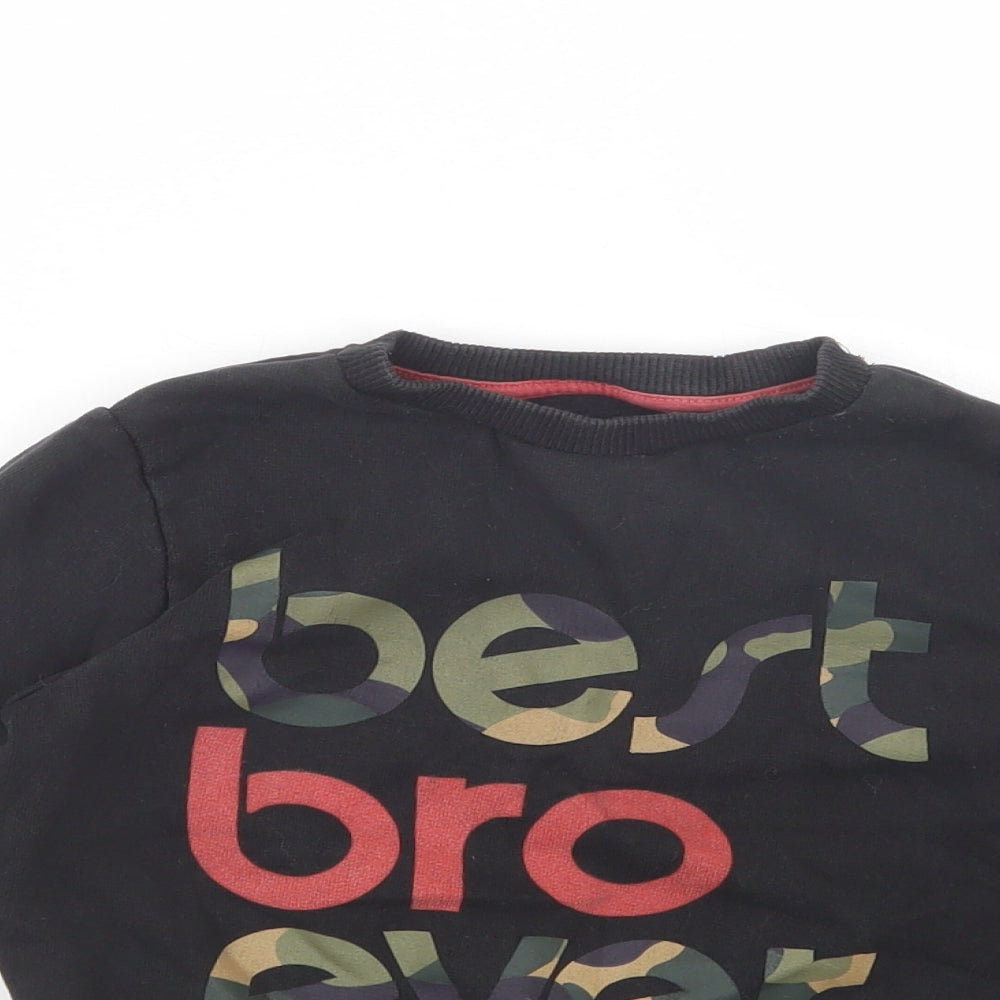 NEXT Boys Black  Cotton Pullover Sweatshirt Size 3-4 Years  Pullover - Best Bro