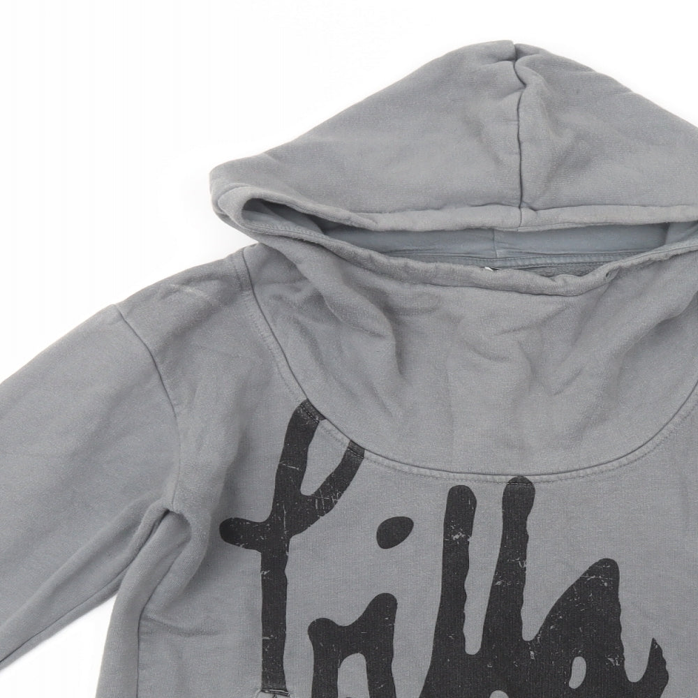 Billabong Womens Grey  Cotton Pullover Hoodie Size XL  Pullover