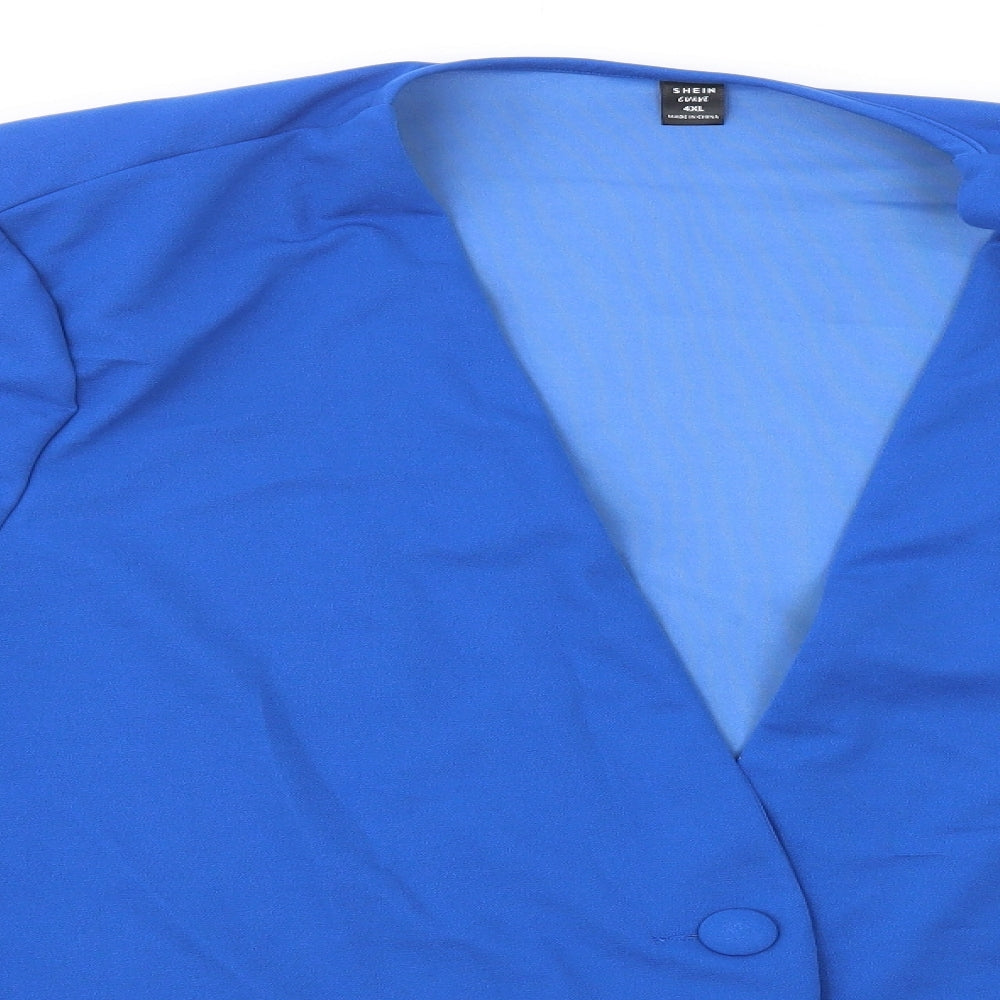 SheIn Womens Blue   Jacket Blazer Size 4XL  Button