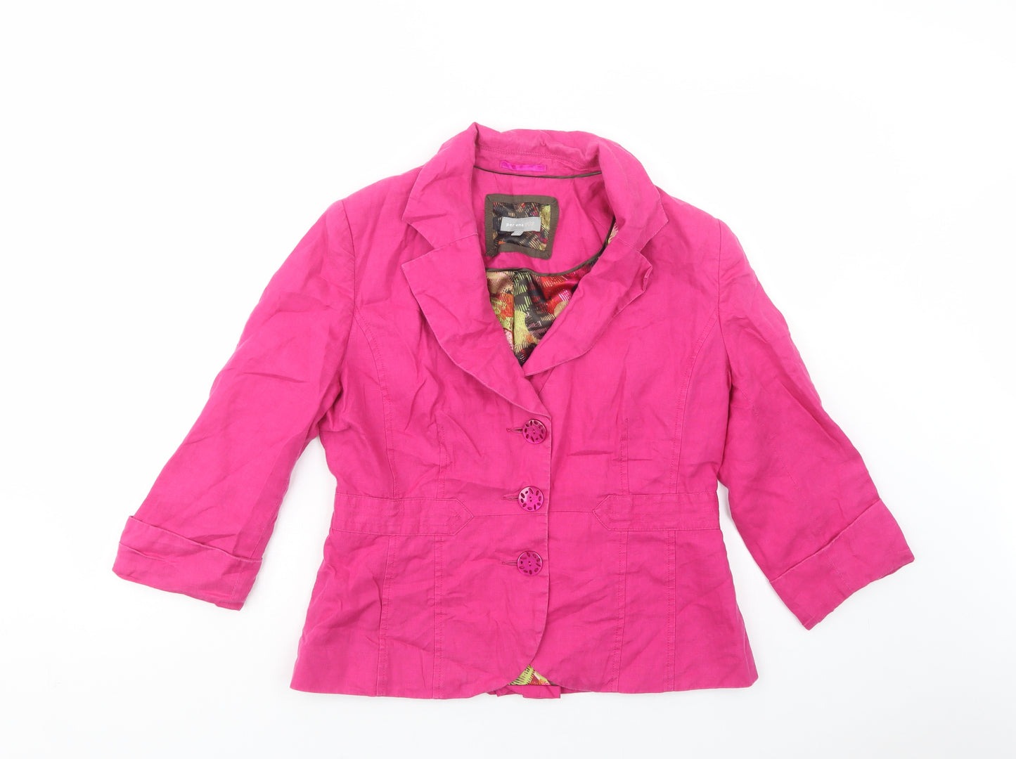 Per Una Womens Pink   Jacket Blazer Size 14  Button