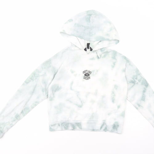 New Look Girls Green  Polyester Pullover Hoodie Size 12-13 Years  Pullover - Portland