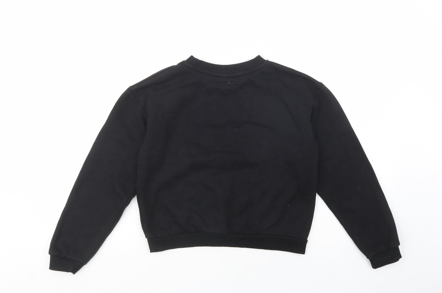 Primark Girls Black  Polyester Pullover Hoodie Size 13-14 Years  Pullover - Be Nice