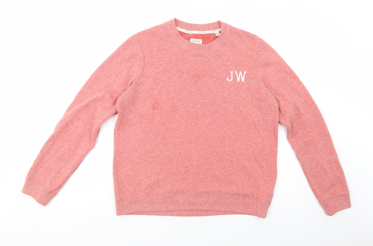Jack Wills Womens Pink  Polyester Pullover Sweatshirt Size 12  Pullover