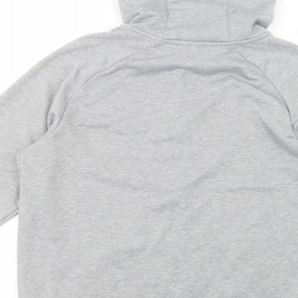 Nike Mens Grey  Polyester Full Zip Hoodie Size M