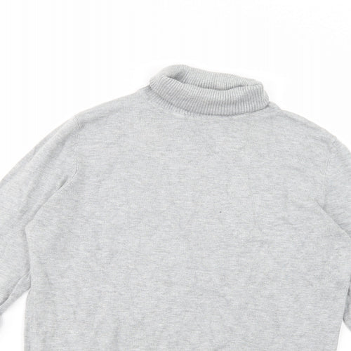 Papaya Womens Grey Roll Neck  Viscose Pullover Jumper Size 12