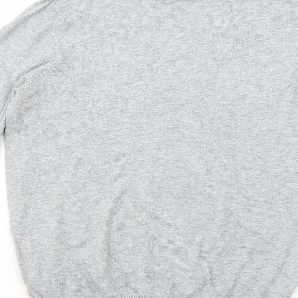 Papaya Womens Grey Roll Neck  Viscose Pullover Jumper Size 12