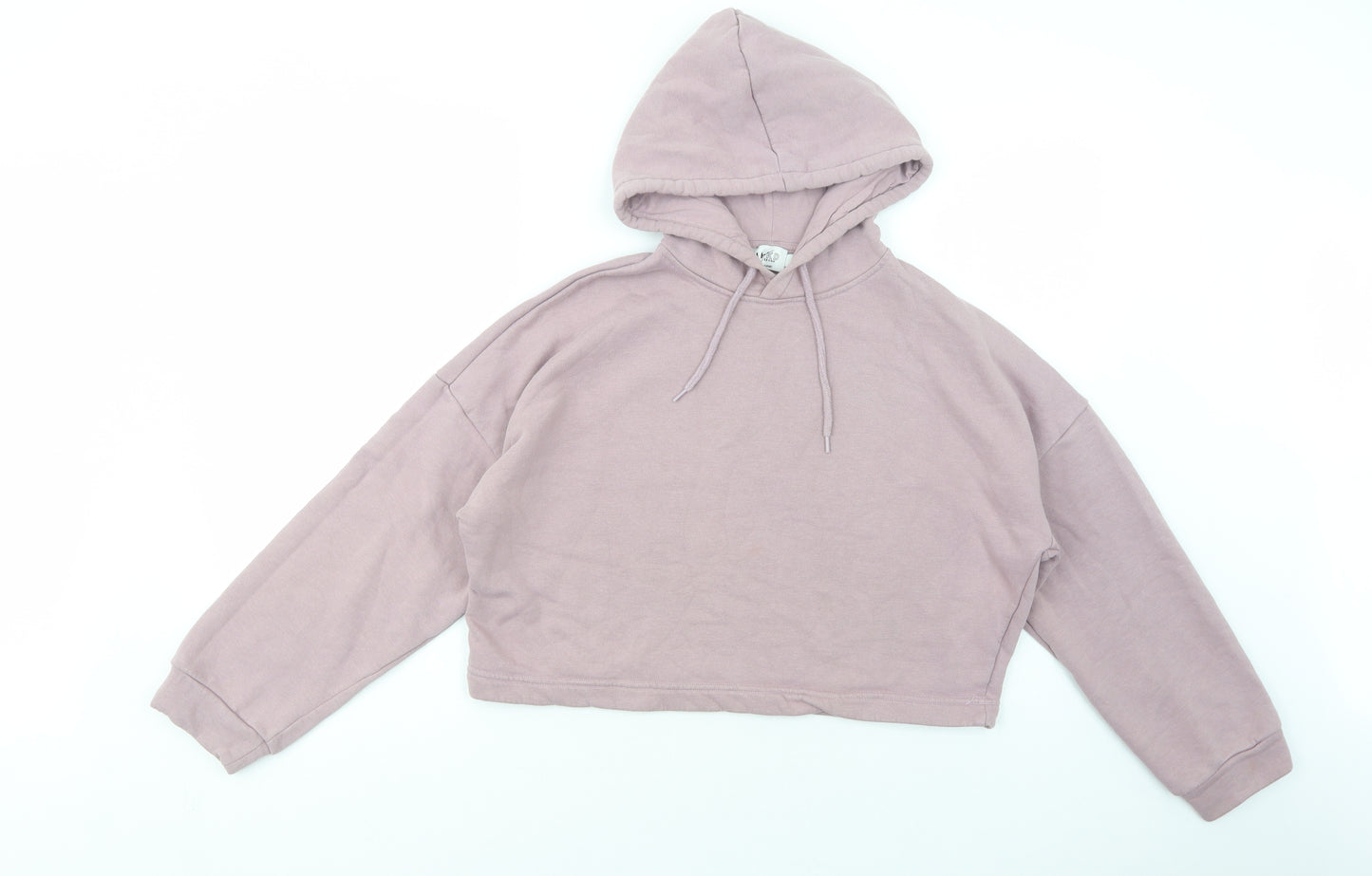 NA-KD Womens Pink  Cotton Pullover Hoodie Size S  Pullover