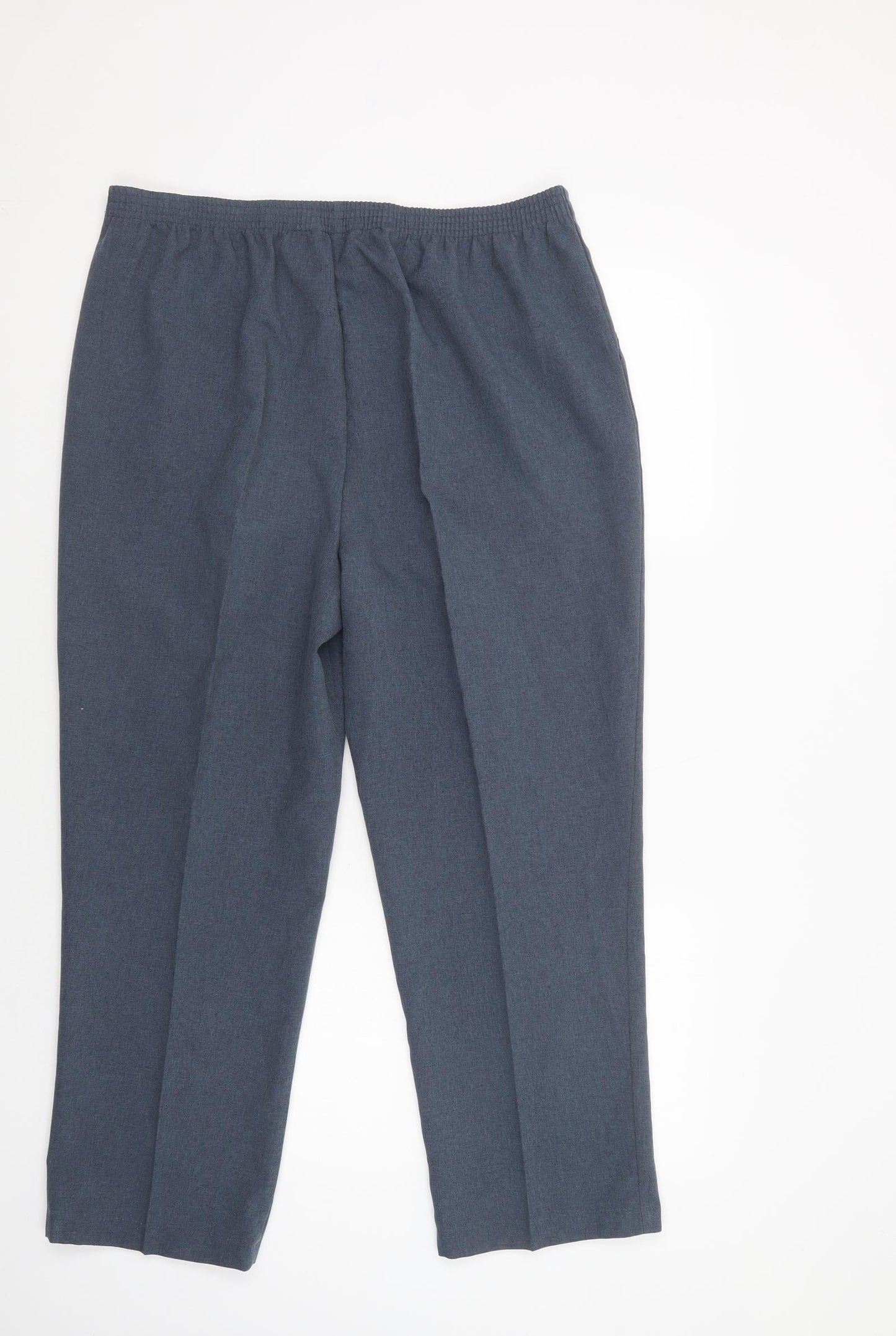 Bonmarché Womens Blue  Polyester Dress Pants Trousers Size 16 L28 in Regular