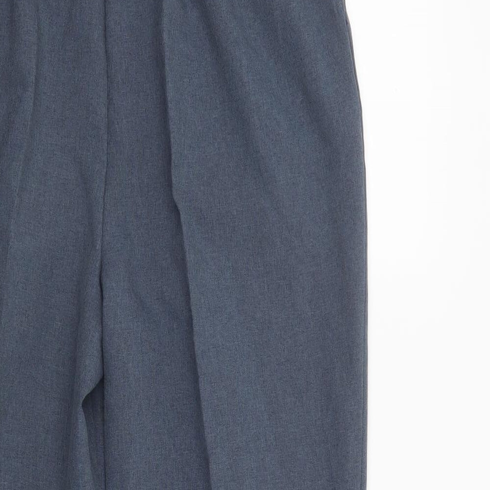 Bonmarché Womens Blue  Polyester Dress Pants Trousers Size 16 L28 in Regular