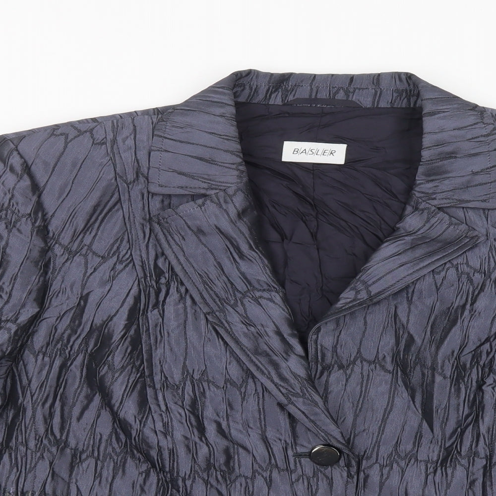 Basler Womens Blue   Jacket Blazer Size 22  Button