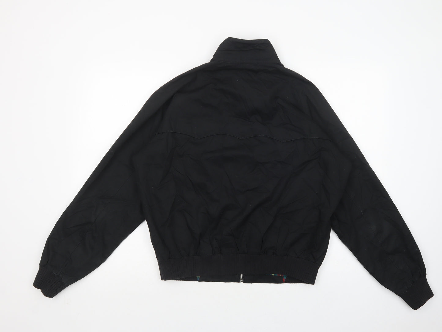 Pop England Mens Black   Bomber Jacket Jacket Size L  Zip