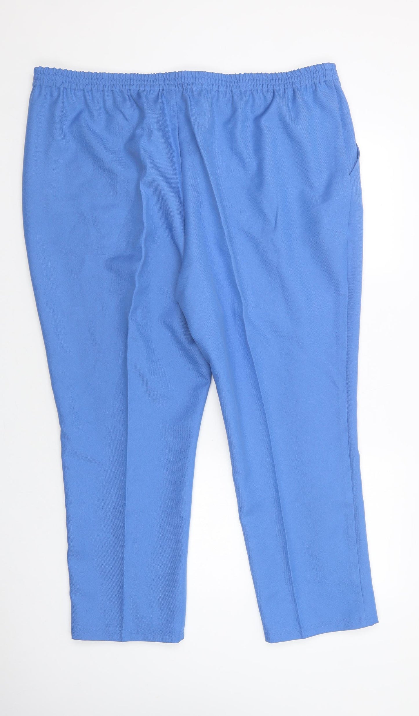Damart Womens Blue  Polyester Dress Pants Trousers Size 26 L29 in Regular