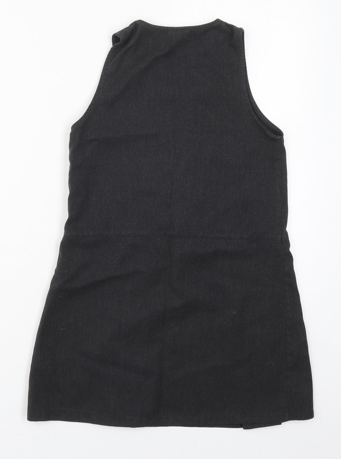 NEXT Girls Grey  Polyacrylate Fibre A-Line  Size 8 Years  Round Neck Zip - Flower