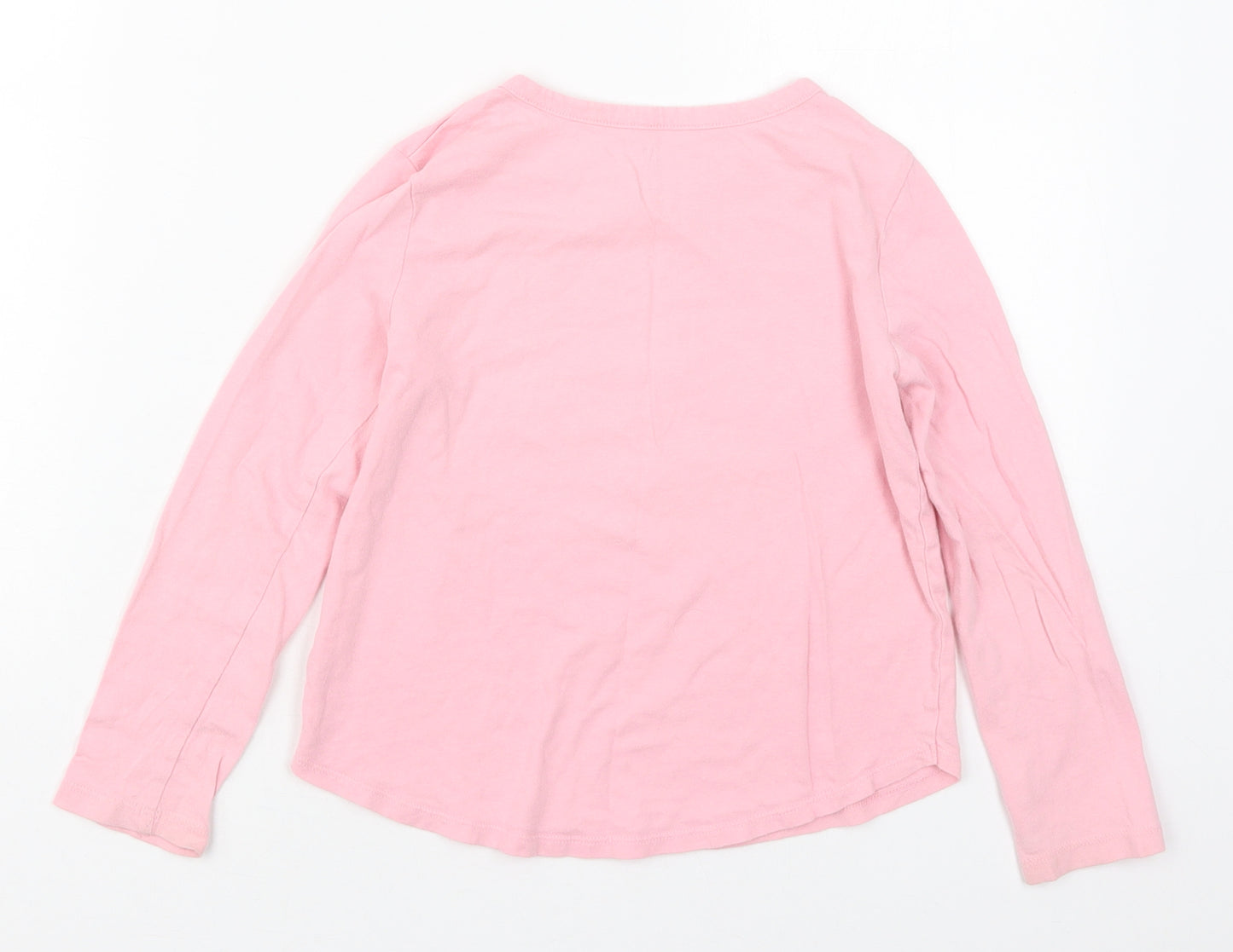 Gap Girls Pink  Cotton Basic T-Shirt Size S Crew Neck Pullover - Star