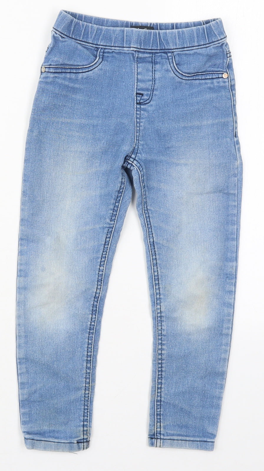 Studio Girls Blue  Cotton Jegging Jeans Size 5-6 Years  Regular