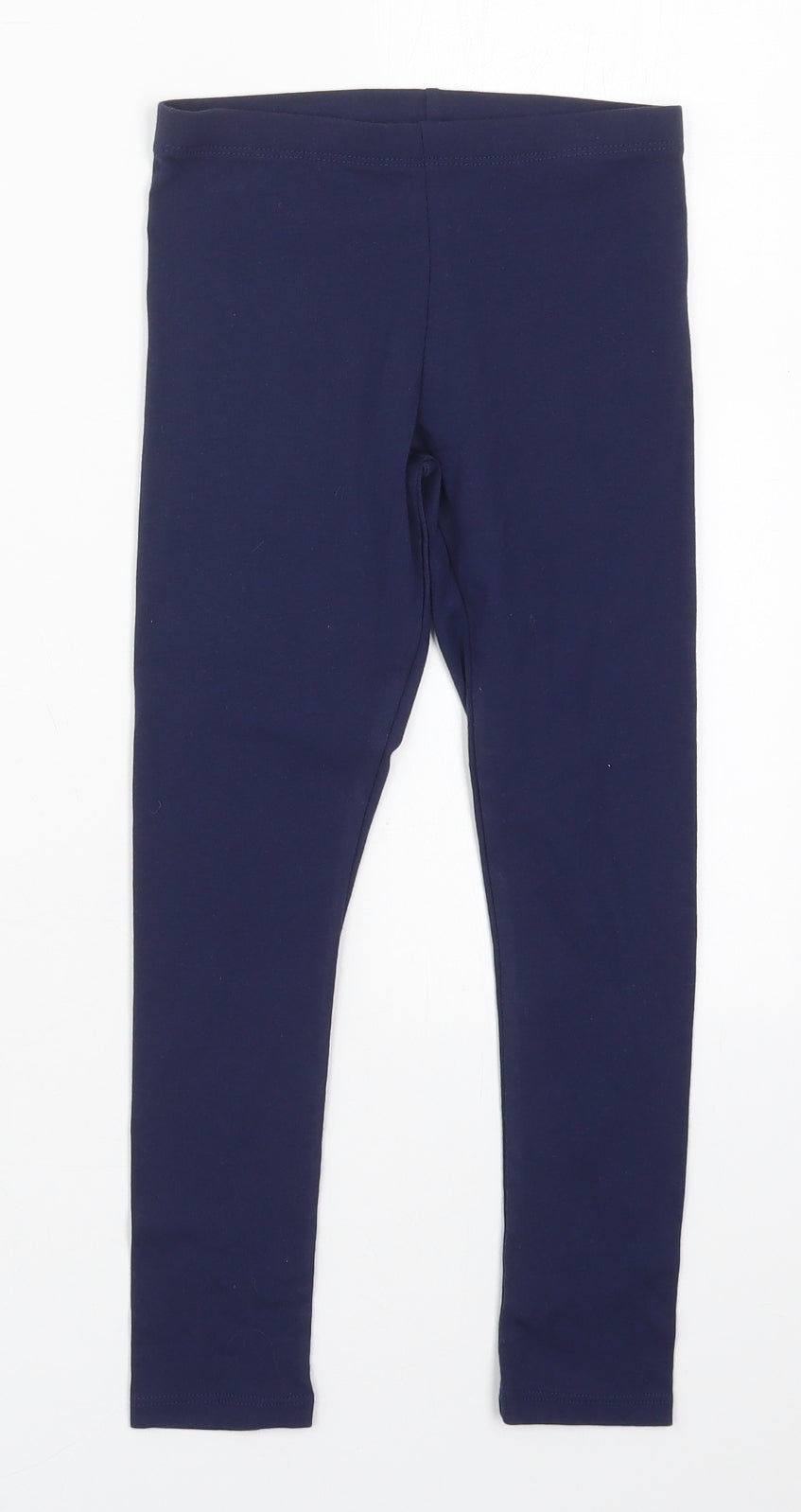 F&F Girls Blue  Cotton Carrot Trousers Size 6-7 Years  Regular