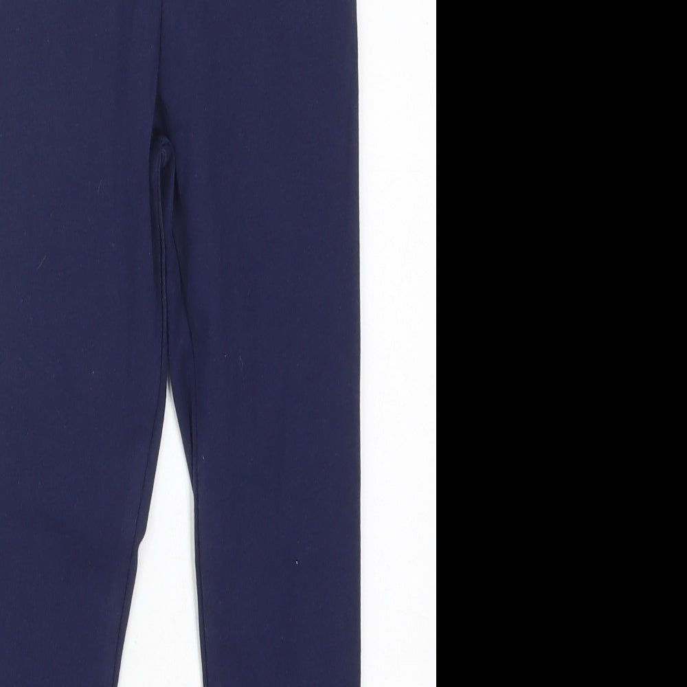 F&F Girls Blue  Cotton Carrot Trousers Size 6-7 Years  Regular