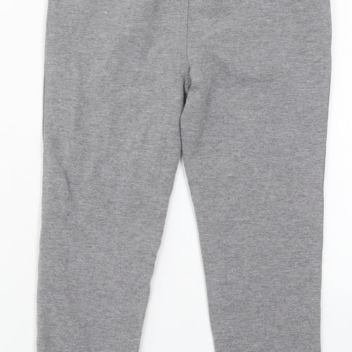 Reebok Girls Grey  Cotton Sweatpants Trousers Size 7-8 Years  Regular