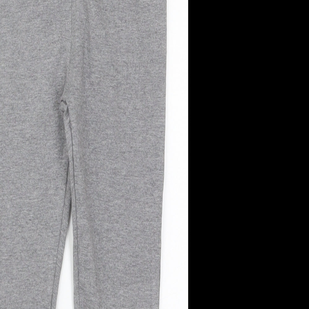 Reebok Girls Grey  Cotton Sweatpants Trousers Size 7-8 Years  Regular