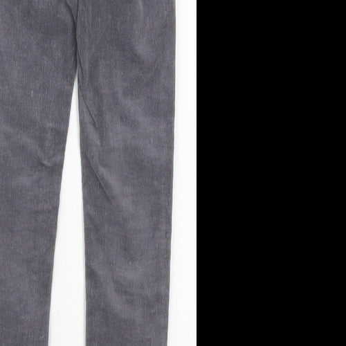 NEXT Girls Grey  Cotton Capri Trousers Size 7 Years  Regular Button