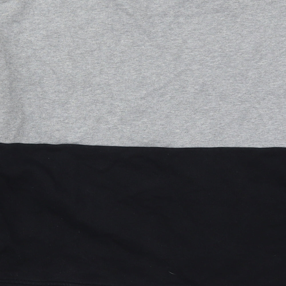 John Lewis Womens Black Colourblock Cotton Pullover Sweatshirt Size M  Pullover - Grey