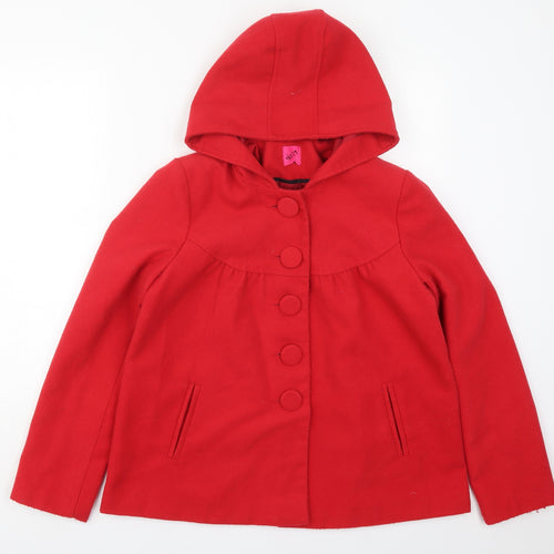George Womens Red   Pea Coat Coat Size 12  Button