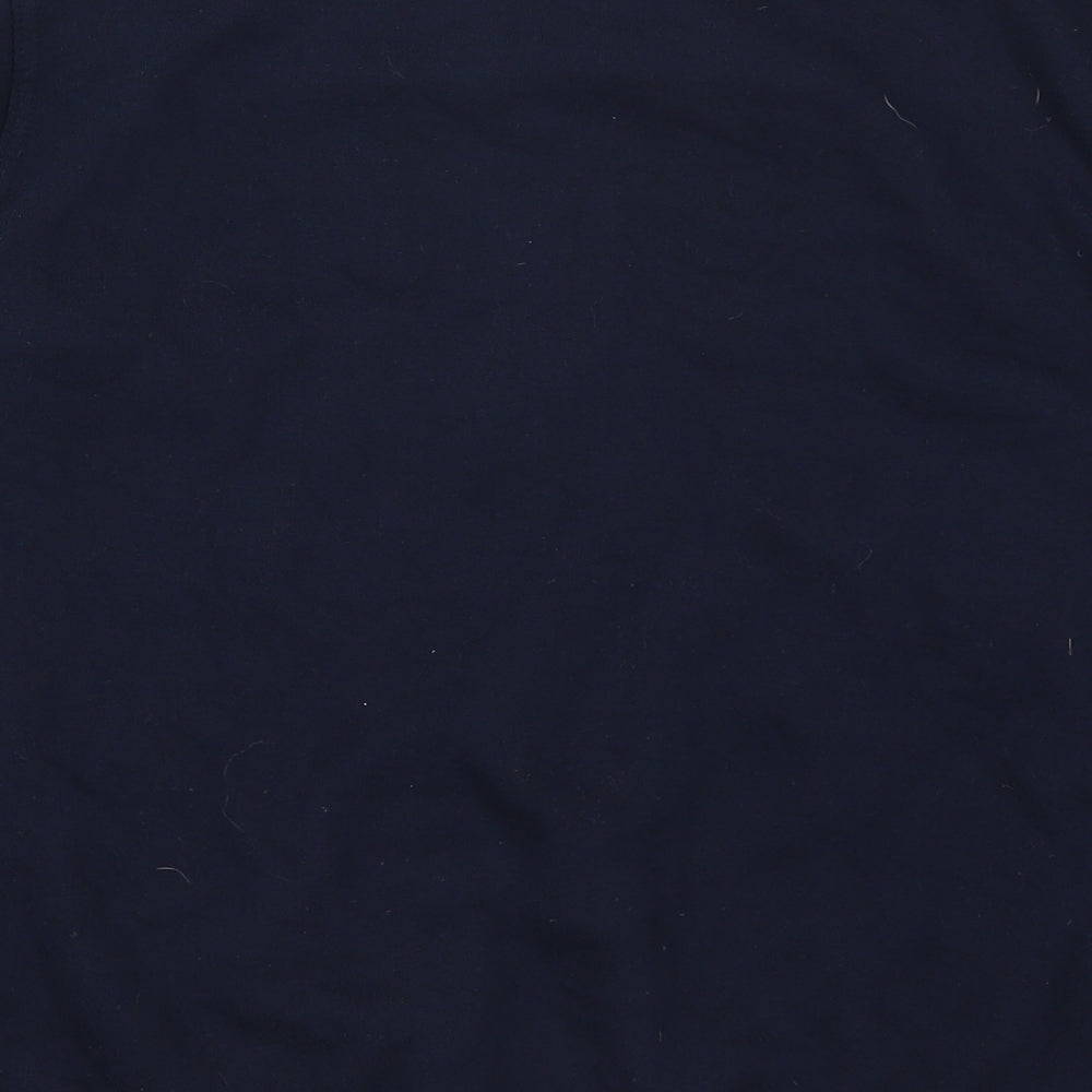 Uneek Mens Blue  Cotton Pullover Sweatshirt Size XL