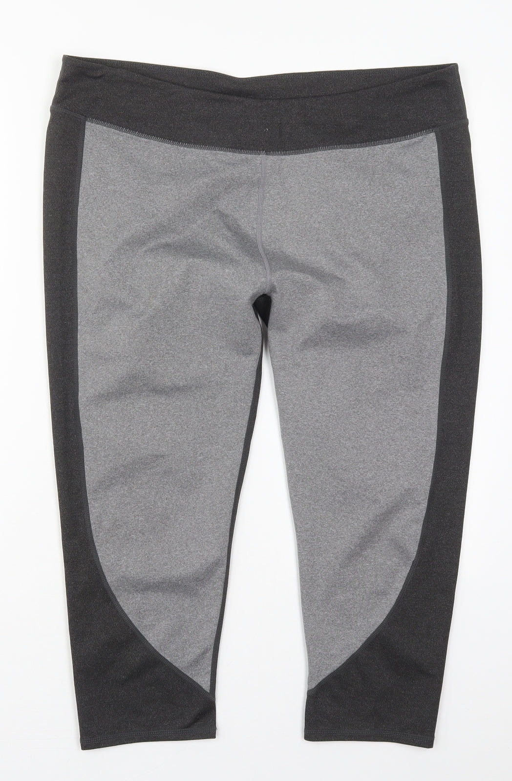 Fabletics Womens Grey  Polyester Cropped Leggings Size 36 in L21 in Regular