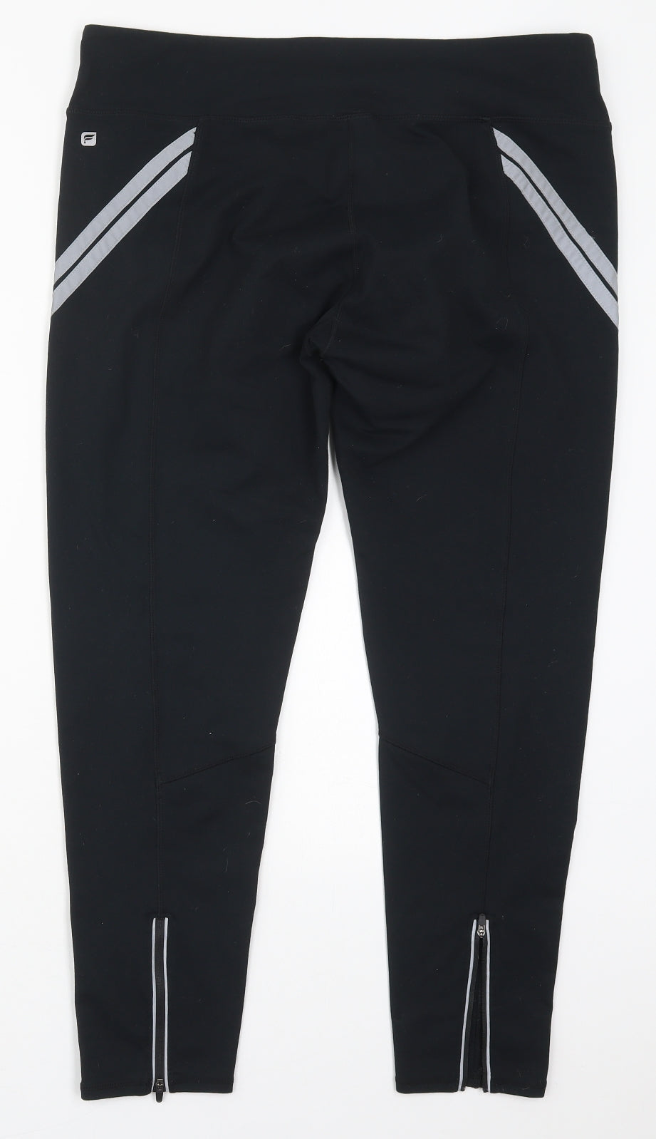 Fabletics Womens Black  Polyester Compression Leggings Size 2XL L27.5 in Regular