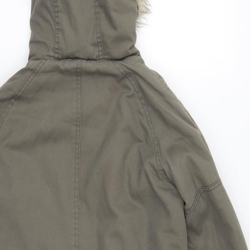 Atmosphere Womens Green   Parka Coat Size 12  Zip