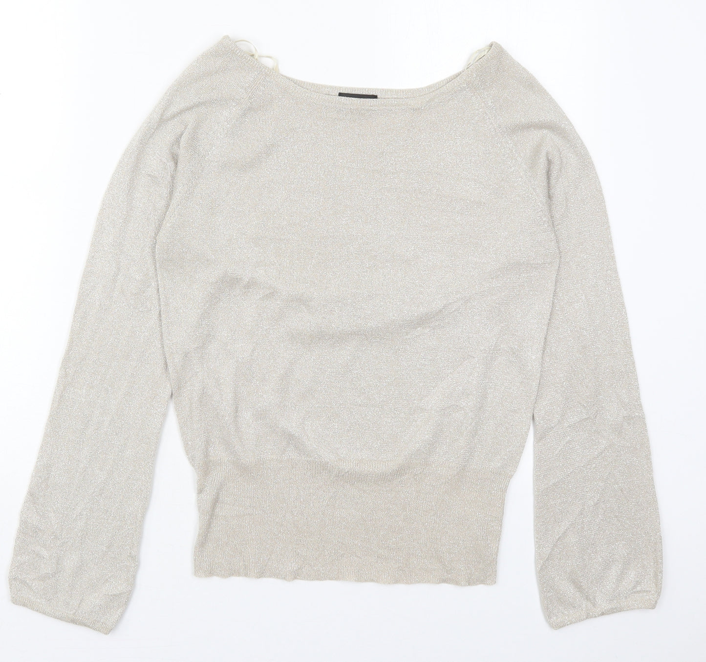 Florence + Fred Womens Beige Boat Neck  Viscose Pullover Jumper Size 14
