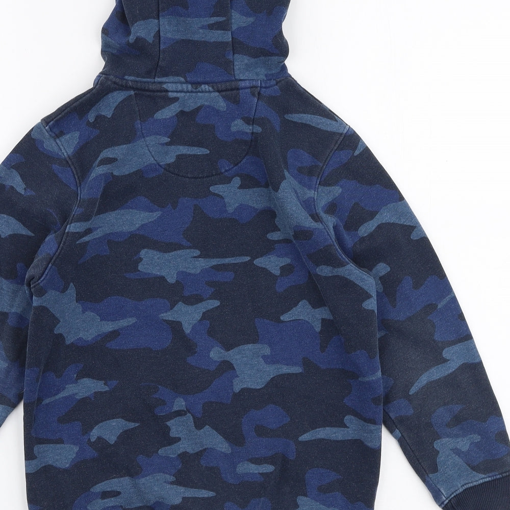 Matalan Boys Black Camouflage Cotton Pullover Hoodie Size 8 Years  Pullover