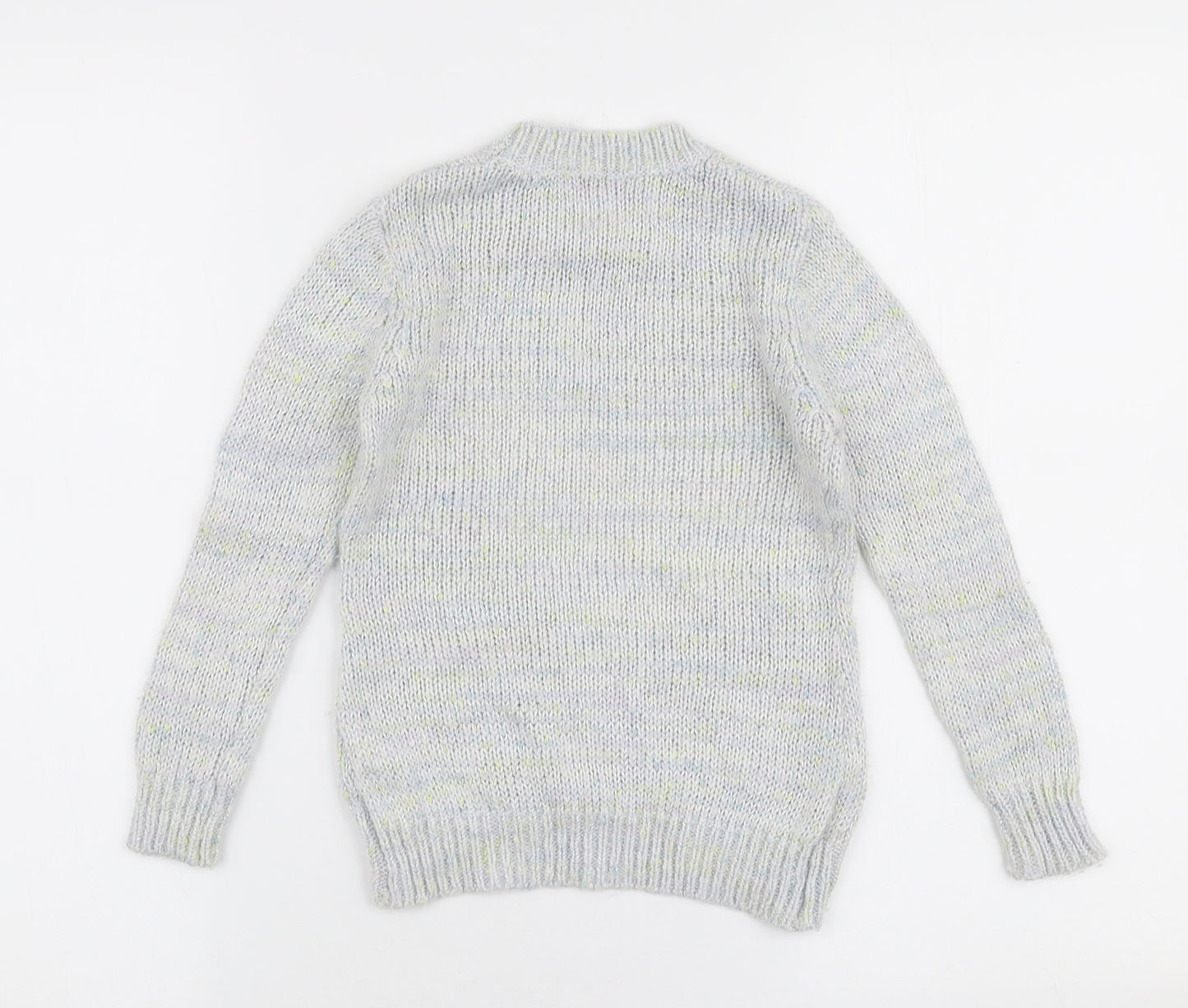 Miss Evie Girls Multicoloured Round Neck  Acrylic Pullover Jumper Size 6-7 Years  Pullover - Heart