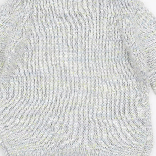 Miss Evie Girls Multicoloured Round Neck  Acrylic Pullover Jumper Size 6-7 Years  Pullover - Heart