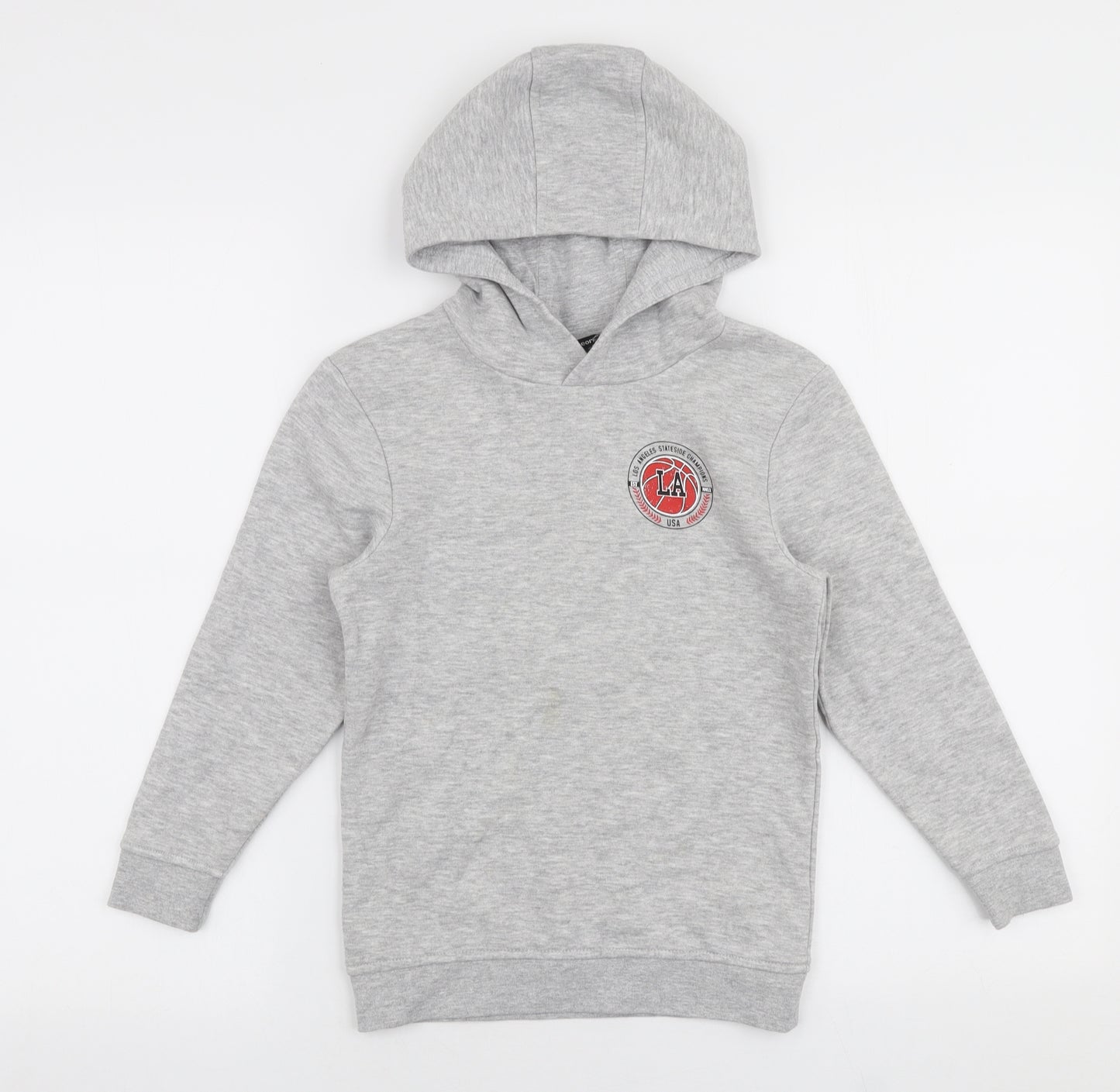 George Boys Grey  Cotton Pullover Hoodie Size 7-8 Years  Pullover - Los angeles